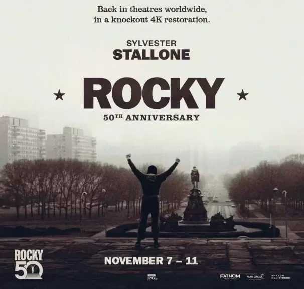عرض الفيلم الأصلي لـ Rocky نوفمبر المقبل احتفالاً بمرور 50 عاماً على إصداره