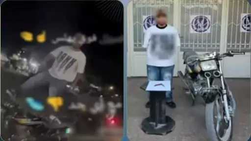القبض على شاب متهم بالوقوف أعلى دراجة نارية والتلويح بسلاح أبيض في بني سويف