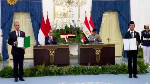 الموقع الرئاسي ينشر فيديو التوقيع على عدد من مذكرات التفاهم بين مصر وإندونيسيا