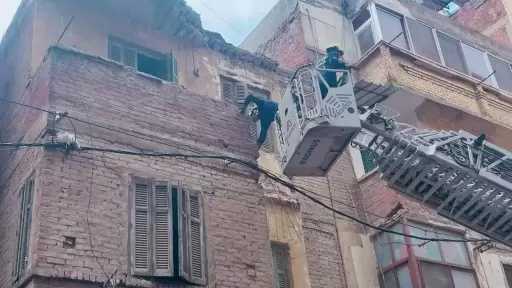 دون خسائر بشرية.. انهيار جزئي لعقار قديم مكون من 4 طوابق وسط الإسكندرية